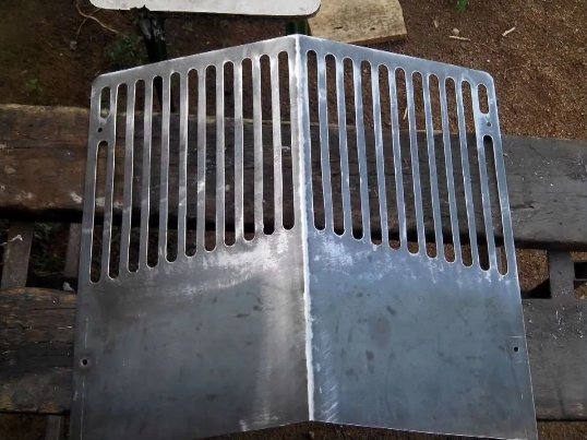 Решётка радиатора — для самодельного вездехода. Сталь